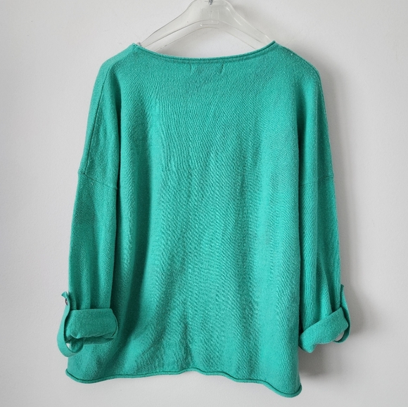 LOVE MOSCHINO | Wool sweater printed green sz XL - Picture 2 of 6